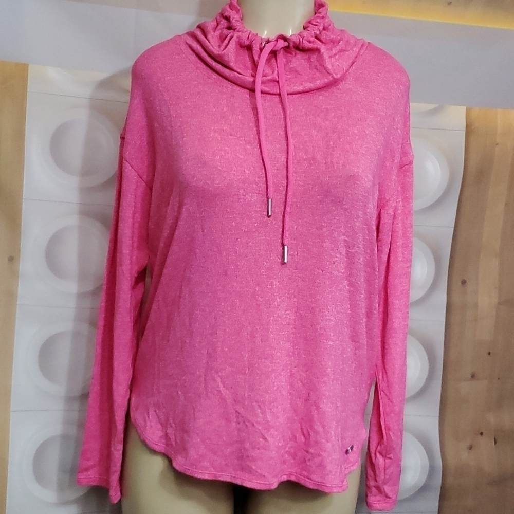 NWT Çalvin Klein Pink light weight cowl neck top Size S